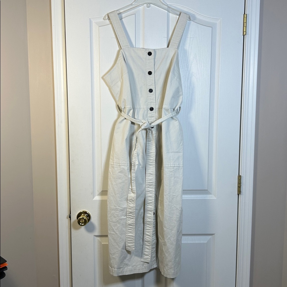 Universal Thread Cream Button-Up Jumper Dress Xl - image 7